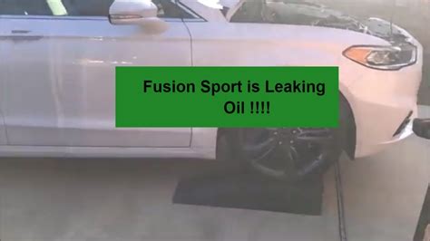 2010 Fusion 3.0 Oil Leaks